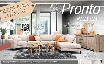 Promoties Woonprogramma bassano dressoir - Huismerk - Pronto Wonen - Geldig van 16/10/2022 tot 13/11/2022 bij Pronto Wonen