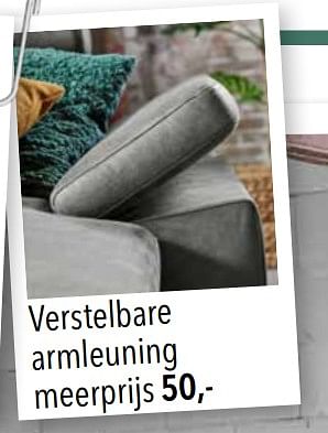 Promoties Verstelbare armleuning - Huismerk - Pronto Wonen - Geldig van 16/10/2022 tot 13/11/2022 bij Pronto Wonen