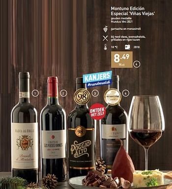 Promoties Montuno edición especial viñas viejas - Rode wijnen - Geldig van 07/11/2022 tot 31/12/2022 bij Aldi