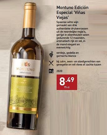 Promoties Montuno edición especial viñas viejas - Witte wijnen - Geldig van 07/11/2022 tot 31/12/2022 bij Aldi