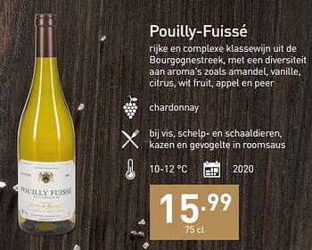 Promoties Pouilly-fuissé - Witte wijnen - Geldig van 07/11/2022 tot 31/12/2022 bij Aldi