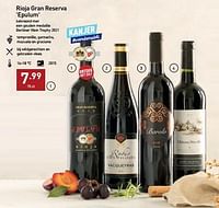 Rioja gran reserva epulum-Rode wijnen