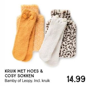 Promoties Kruik met hoes + cosy sokken - Huismerk - Xenos - Geldig van 07/11/2022 tot 20/11/2022 bij Xenos