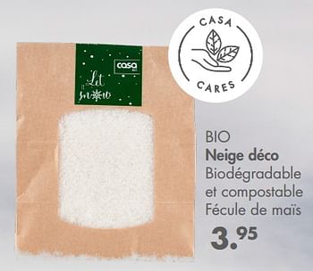 Promotions Bio neige déco - Produit maison - Casa - Valide de 31/10/2022 à 25/12/2022 chez Casa