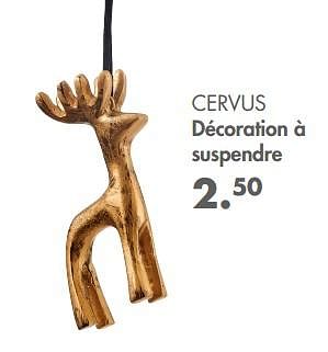 Promotions Cervus décoration à suspendre - Produit maison - Casa - Valide de 31/10/2022 à 25/12/2022 chez Casa