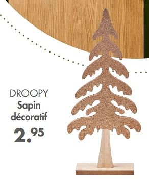 Promotions Droopy sapin décoratif - Produit maison - Casa - Valide de 31/10/2022 à 25/12/2022 chez Casa