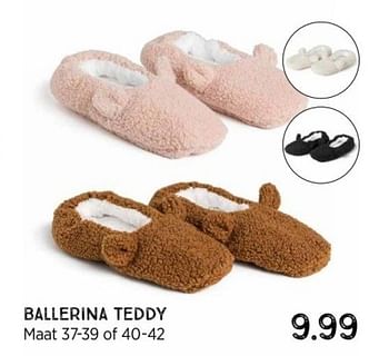 Promoties Ballerina teddy - Huismerk - Xenos - Geldig van 07/11/2022 tot 20/11/2022 bij Xenos