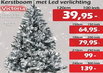 Promoties Kerstboom met led verlichting - Huismerk - Itek - Geldig van 27/10/2022 tot 20/11/2022 bij Itek