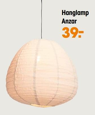 Promoties Hanglamp anzar - Huismerk - Kwantum - Geldig van 07/11/2022 tot 20/11/2022 bij Kwantum