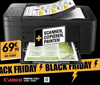 Promoties Canon printer 3 in 1 tr4650 - Canon - Geldig van 10/11/2022 tot 22/11/2022 bij Electro Depot