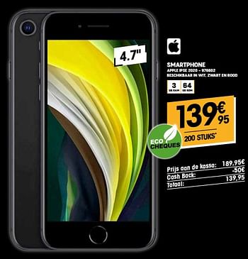 Promotions Smartphone apple ipse 2020 - Apple - Valide de 10/11/2022 à 22/11/2022 chez Electro Depot