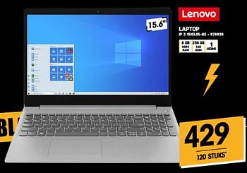 Promoties Lenovo laptop ip 3 15igl05-be - Lenovo - Geldig van 10/11/2022 tot 22/11/2022 bij Electro Depot