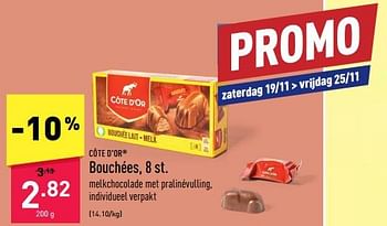 Promoties Bouchées - Cote D'Or - Geldig van 14/11/2022 tot 25/11/2022 bij Aldi