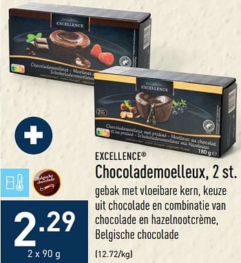 Promoties Chocolademoelleux - Excellence - Geldig van 14/11/2022 tot 25/11/2022 bij Aldi