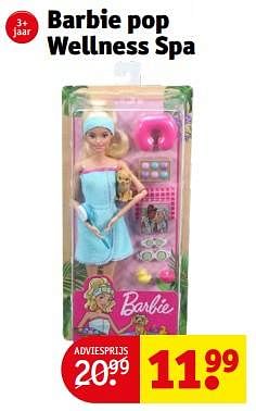 Promoties Barbie pop wellness spa - Mattel - Geldig van 07/11/2022 tot 20/11/2022 bij Kruidvat