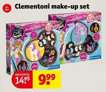 Promoties Clementoni make-up set - Clementoni - Geldig van 07/11/2022 tot 20/11/2022 bij Kruidvat