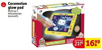 Promoties Cocomelon glow pad - Cocomelon - Geldig van 07/11/2022 tot 20/11/2022 bij Kruidvat