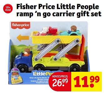 Promoties Fisher price little people ramp ‘n go carrier gift set - Fisher-Price - Geldig van 07/11/2022 tot 20/11/2022 bij Kruidvat