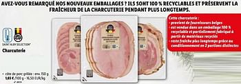 Promotions Charcuterie côte de porc grillée - Saint Alby - Valide de 14/11/2022 à 19/11/2022 chez Lidl