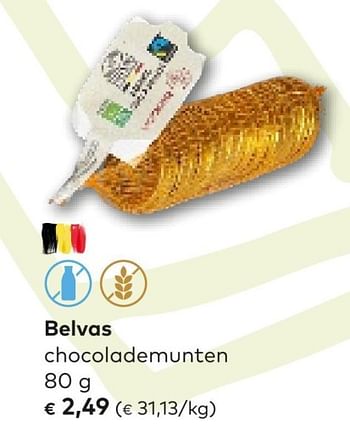 Promoties Belvas chocolademunten - Belvas - Geldig van 09/11/2022 tot 29/11/2022 bij Bioplanet