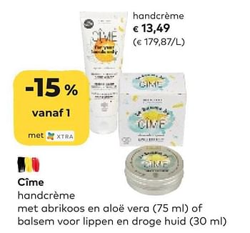 Promoties Cîme handcrème - Cime - Geldig van 09/11/2022 tot 29/11/2022 bij Bioplanet