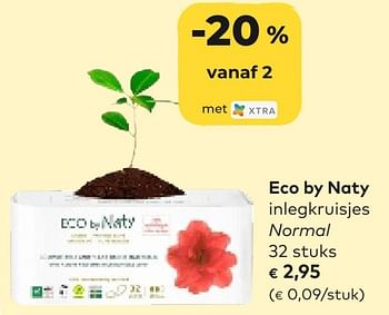 Promoties Eco by naty inlegkruisjes normal - ECO by NATY - Geldig van 09/11/2022 tot 29/11/2022 bij Bioplanet