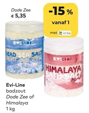 Promoties Evi-line badzout dode zee - Eviline - Geldig van 09/11/2022 tot 29/11/2022 bij Bioplanet