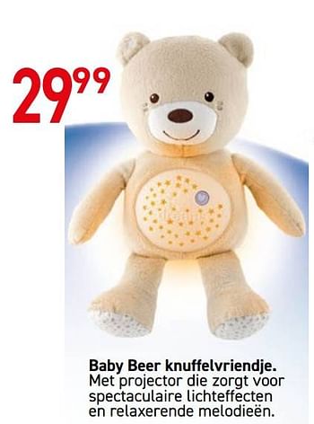 Promoties Baby beer knuffelvriendje - Chicco - Geldig van 18/10/2022 tot 06/12/2022 bij Deproost