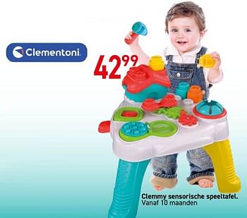 Promoties Clemmy sensorische speeltafel - Clementoni - Geldig van 18/10/2022 tot 06/12/2022 bij Deproost
