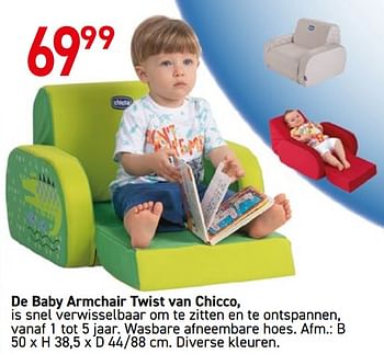 Promoties De baby armchair twist van chicco - Chicco - Geldig van 18/10/2022 tot 06/12/2022 bij Deproost