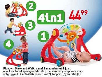Promoties Playgym grow and walk - Chicco - Geldig van 18/10/2022 tot 06/12/2022 bij Deproost