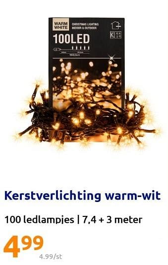 Promoties Kerstverlichting warm-wit - Huismerk - Action - Geldig van 09/11/2022 tot 15/11/2022 bij Action