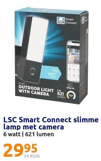 Promoties Lsc smart connect slimme lamp met camera - LSC Smart Connect - Geldig van 09/11/2022 tot 15/11/2022 bij Action