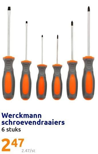 Promoties Werckmann schroevendraaiers - Werckmann - Geldig van 09/11/2022 tot 15/11/2022 bij Action
