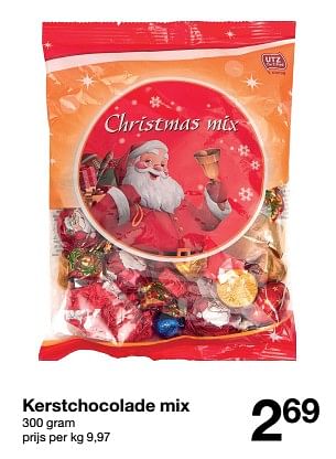 Promoties Kerstchocolade mix - Huismerk - Zeeman  - Geldig van 12/11/2022 tot 18/11/2022 bij Zeeman