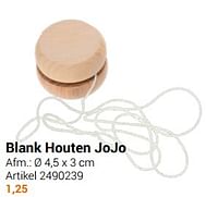 Blank houten jojo-Huismerk - Lobbes