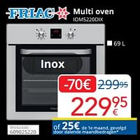 Friac multi oven iom5220dix-Friac