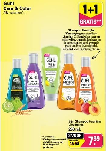 Promoties Shampoo heerlijke verzorging - Guhl - Geldig van 09/11/2022 tot 03/12/2022 bij De Online Drogist