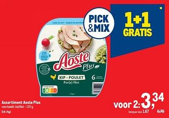 Promoties Aoste plus kipfilet - Aoste - Geldig van 16/11/2022 tot 29/11/2022 bij Makro