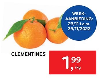 Promotions Clementines - Produit maison - Alvo - Valide de 16/11/2022 à 29/11/2022 chez Alvo