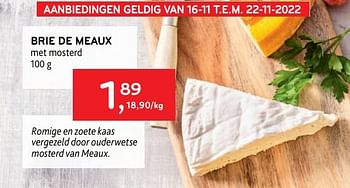 Promoties Brie de meaux - Huismerk - Alvo - Geldig van 16/11/2022 tot 22/11/2022 bij Alvo
