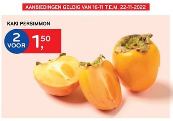 Promoties Kaki persimmon - Huismerk - Alvo - Geldig van 16/11/2022 tot 22/11/2022 bij Alvo