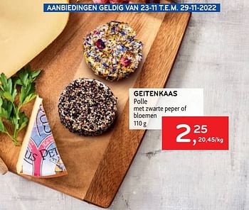 Promoties Geitenkaas polle - Polle - Geldig van 23/11/2022 tot 29/11/2022 bij Alvo