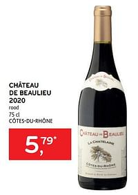 Château de beaulieu 2020 rood-Rode wijnen