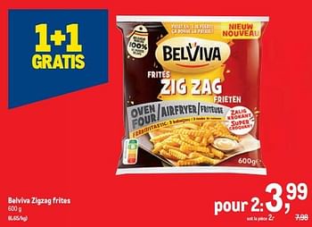 Promotions Belviva zigzag frites - Belviva - Valide de 16/11/2022 à 29/11/2022 chez Makro