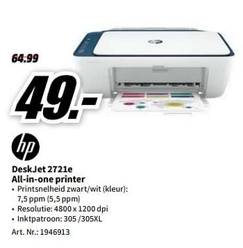 HP Hp deskjet 2721e all-in-one printer - bij Media Markt