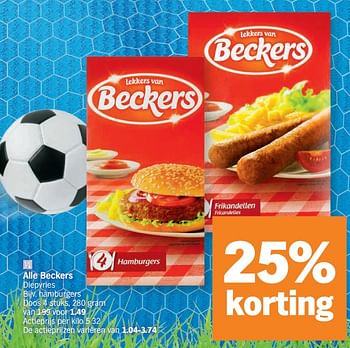 Promoties Beckers hamburgers - Beckers - Geldig van 14/11/2022 tot 20/11/2022 bij Albert Heijn