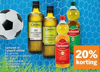 Promoties Carbonell olijfolie traditioneel - Carbonell - Geldig van 14/11/2022 tot 20/11/2022 bij Albert Heijn