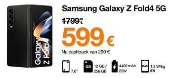 Promoties Samsung galaxy z fold4 5g - Samsung - Geldig van 14/11/2022 tot 28/11/2022 bij Orange