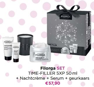 Promoties Filorga set time-filler 5xp + nachtcrème + serum + geurkaars - Filorga - Geldig van 14/11/2022 tot 20/11/2022 bij ICI PARIS XL